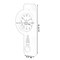 Wood-Look Pendulum Plastic Wall Clock, Vintage Farmhouse Decor for Living Room, Kitchen, or Dining Room, Silent Clock with Roman Numerals, Battery Powered, Large Decorative Wall Clock, Easy-to-Read